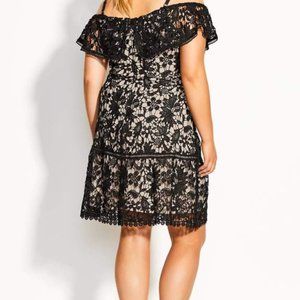 City Chic | Dresses | Black Lace Cocktail Dress | Poshmark